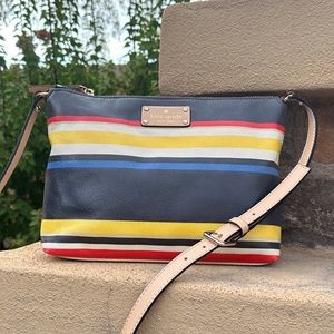 Kate Spade Striped Crossbody Handbag